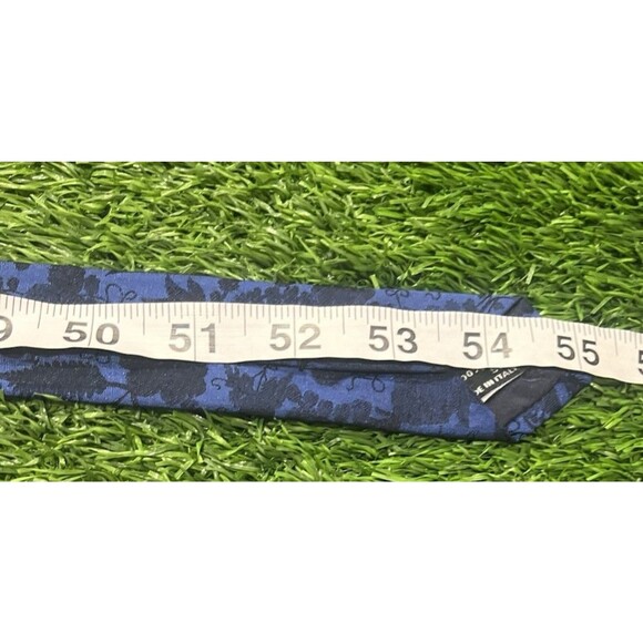 GUCCI Men's 100% Silk Skinny Necktie ITALY  FLORAL Blue EUC Rare 3.75 X 55 - Picture 12 of 14
